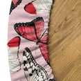 thumbnail image 5 of Ambesonne Butterfly Fitted Round Tablecloth, Exotic Wingy Monarchs Art, 45"- 56" Diameter, Rose Pastel Pink and Ivory, 5 of 5