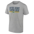 thumbnail image 2 of Men's Heather Gray Notre Dame Fighting Irish Collegiate Stack T-Shirt, 2 of 3