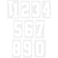 thumbnail image 2 of S.E.I. 8-inch Iron-on T-Shirt Numbers, Varsity Number Polyvinyl Heat Transfers, White, 2 of 3