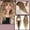 Gold, variant on Long Wavy Wig with Bangs for Women, Brown Highlight Synthetic Wig with Dark Roots, Heat Resistant Wigs for Daily Party Use(Red,One Size)