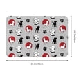 thumbnail image 3 of Front Door Mat Indoor Outdoor Outside Entrance - 16*24in Washable Cute Silhouette Dog Thin Bathroom Rugs Fit Under Door, Bath Rugs for Bathroom, Kitchen Rugs Mats for Floor, 3 of 6