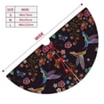 thumbnail image 3 of Yiaed Humming Bird And Tropical Flowers Print Christmas Tree Skirt , Tree SkirtsTree Mat for Christmas Winter Holiday Indoor Decorations-30", 3 of 7