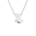 thumbnail image 2 of Delight Jewelry Cheer Heart with AB Crystal Silvertone Dream Big Pendant Necklace, 25", 2 of 4