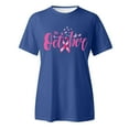 thumbnail image 4 of YDLCAFD T-Shirt Imprimé à Manches Courtes Col Rond pour Femmes de Pâques, 4 of 5