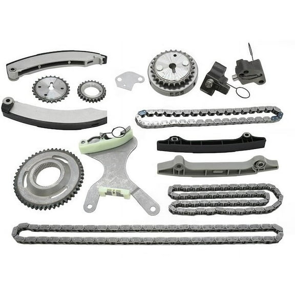 Front Timing Chain Kit - Compatible with 2004 - 2012 Jeep Liberty 3.7L V6 SOHC 2005 2006 2007 2008 2009 2010 2011
