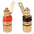 thumbnail image 2 of 2 Uds. Terminales Encuadernación Altavoz Chapados en Oro Enchufes 4mm para Conector Banana, 2 of 6