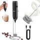 thumbnail image 1 of Dispositivo portátil recargable Milk Frother CIRCLE JOY con soporte, color negro, 1 of 8