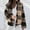 Black apricot, variant on AOOCHASLIY Women Winter Coat Women's 2022 Fall/Winter Double Sided Plush Plaid Jacket Large Size