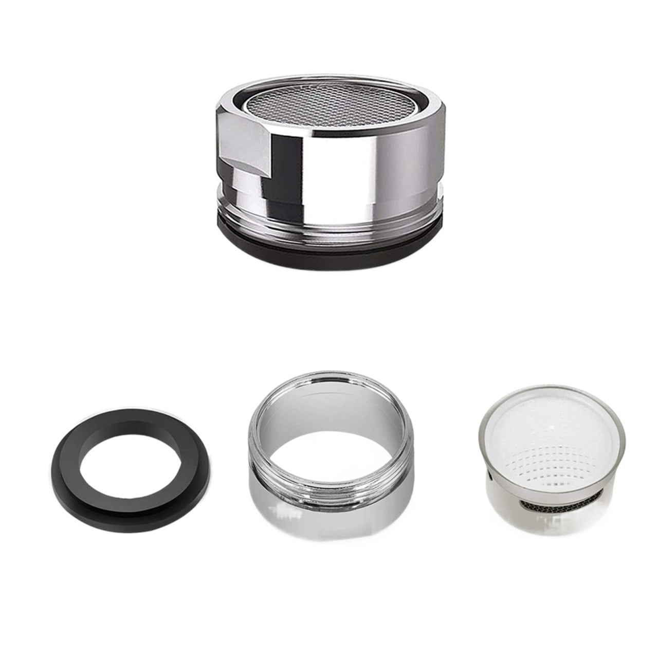 3PCS Brass Water Saving Faucet Tap Aerator Replaceable Filter Mixed Nozzle Thread Bathroom Faucet Bubbler Spout Net Convenient ,Easy to Use
