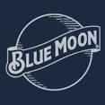 thumbnail image 2 of Blue Moon Women's Navy Blue Round Logo T-Shirt-Small, 2 of 4