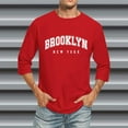thumbnail image 3 of T-shirts à Manches 3/4 pour Hommes, Col Rond Confortable, Coupe Dégradée, 3 of 4