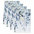 thumbnail image 2 of Navy Blue Eucalyptus Leaves Kitchen Towels Set of 4, Retro Country Leaf Botanical Absorbent Dish Towels for Kitchen, Microfiber Hand Towel, Quick Drying Tea Towel for Cleaning Decorative Dishcloths, 2 of 7