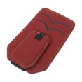 thumbnail image 1 of Clip para gafas de sol de coche Unique Bargains, magnético, universal, soporte para gafas de sol en el parasol, cuero PU rojo 11x8cm 1 Pcs, 1 of 1