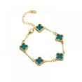 thumbnail image 1 of Four Leaf Diamond Necklace Green_Gift Of G, 1 of 4