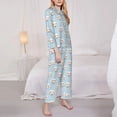 thumbnail image 5 of Wukai Dog Print Women's Pajama Set - Soft Long Sleeve Sleepwear for Comfort and Style-Medium, 5 of 9