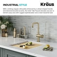 thumbnail image 6 of KRAUS Urbix Industrial Single Handle Kitchen Bar Faucet in Brushed Gold, 6 of 14