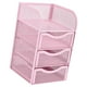 thumbnail image 5 of Organizador de escritorio de oficina, caja de notas, 3 ranuras, ahorro de espacio, malla metálica, papelería, caja de almacenamiento de mesa - para do, 5 of 9