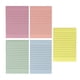 thumbnail image 2 of 5 blocs de notas adhesivas A6 de rayas de colores, autoadhesivos, para estudiantes., 2 of 6