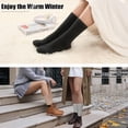 thumbnail image 6 of 5 Pairs Womens Merino Wool Socks Hiking Warm Winter Thick Thermal Crew Cozy Cabin Ladies Gift Comfy Boot Work Socks, 6 of 7
