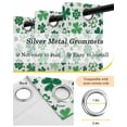 thumbnail image 6 of St. Patrick's Day Blackout Curtains 96 Inches Long, Watercolor Shamrock Leaves Lucky Green Thermal Insulated Black Out Curtains, Darken Window Curtain Drapes for Bedroom Living Room 52"x96" 2 Panels, 6 of 9