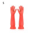 thumbnail image 3 of Advancent 1 par de guantes de limpieza Manopla de Diseño grueso Gran sellado Impermeable Manga larga Cintura Resistencia al desgaste Cocina y Comedor Naranja/S Advancent HA083843-01, 3 of 6