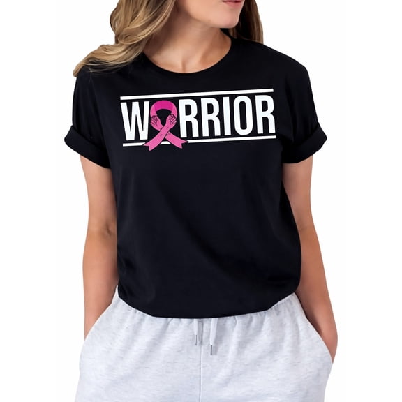 Breast Cancer Shirts for Women Breast Cancer Awareness Tshirt Pink Ribbon Graphic Short Sleeve Tee Tops