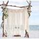 thumbnail image 5 of Flber Macramé para colgar en la pared, colgador de boda bohemio, decoración de pared hecha a mano de algodón, 42 "x 35", 5 of 8