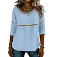 thumbnail image 4 of Womens Floral Babydoll Tops，Boho Floral Tops Gauze Shirts For Women Puff Sleeve Peplum Tops Crewneck Short Sleeve Shirts Floral Blouses For Women Beach Vacation Blouses Loose Fit Tunic Top S, 4 of 9