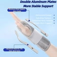 thumbnail image 4 of Decodeary Support And Ergonomic Wrist Brace For Arthritis Pain Relief Th-umb Protector Splint Right Grey - Left hand M, 4 of 6