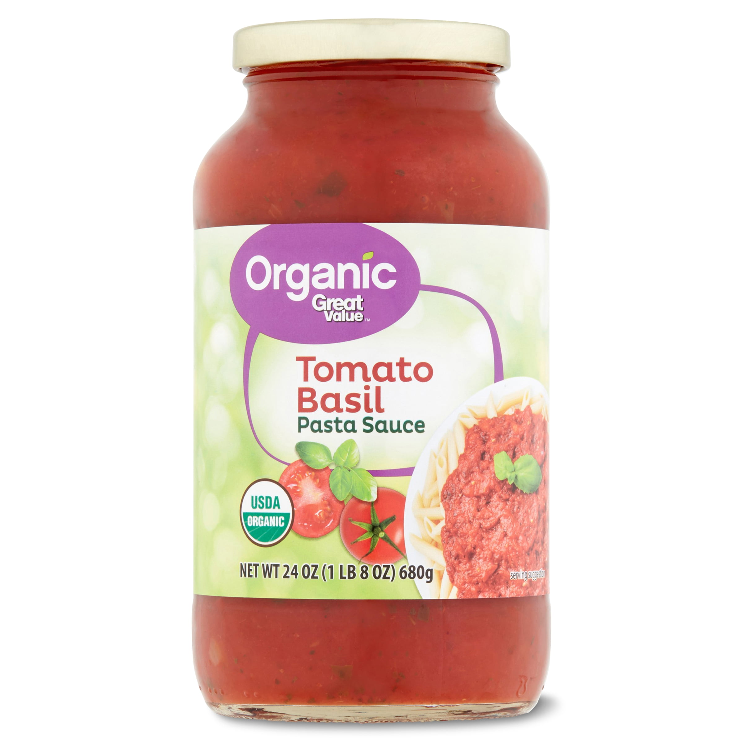 Great Value Organic Tomato Basil Pasta Sauce 24oz