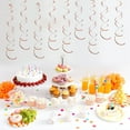 thumbnail image 4 of Bewildely Colgante de remolino de 6 piezas para cumpleaños, aniversario, buen efecto de demostración, guirnalda colgante de boda Kits de decoración para fiestas Oro rosa, 4 of 6