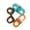 Orange, variant on 2026 Trendy Transparent Colorful Magnetic Hair Clips for Women