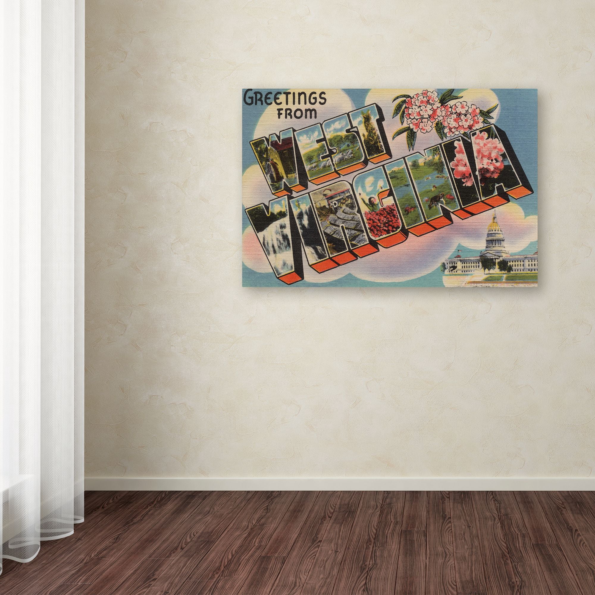 Trademark Fine Art 'Post Card 16' Canvas Art by Lantern Press