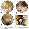 thumbnail image 3 of Designart "Glam Gilded gracefulness Woman Portrait II" Fashion Art Living Room Set, 3 of 5