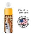 thumbnail image 4 of Carolines Treasures SS4328MUK Bulldog English Fall Leaves Portrait Ultra Hugger for slim cans Slim Can multicolor, 4 of 6