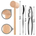 thumbnail image 2 of 6pcs Seafood Set Including 2 Forks 2 Lobster Crackers Nut Cracker ,crab Crackersand 2 Lobster Crab, 2 of 5