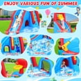 thumbnail image 3 of Qhomic Water Slide with 470W Blower, Bounce House with Slide, Climbing Wall, Basketball Hoop, Soccer Goal, Water Cannon, Pool, Tunnel, Water Park for Children Ages 3-10, 3 of 8
