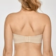 thumbnail image 2 of DELIMIRA Women's Strapless Bra Unlined Underwire Minimizer Plus Size Bras, 2 of 4