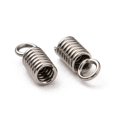 thumbnail image 2 of Terminateurs Résistants en Acier Inoxydable 304, Embouts de Cordon en Spirale, Couleur Acier Inoxydable, Trou 8x3mm : 2mm, 2 of 6