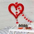thumbnail image 6 of [Kchsji Flocked Heart Wreath Red Valentine’s Day Anniversary Soft Cozy Home Decor for Door Wall Mantel Romantic Gift Indoor Outdoor Celebration Heartfelt Decoration Accent], 6 of 8