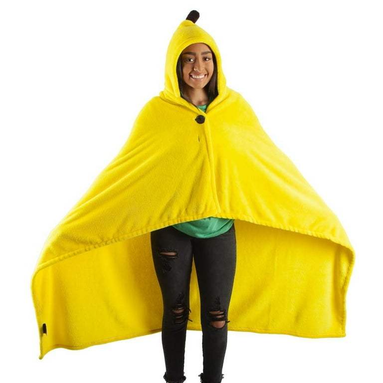 Blanket Bananya Hooded Banana Fleece Throw New bz6gyhcru