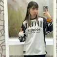 thumbnail image 3 of Camisetas de manga larga vintage Y2K, camisetas casuales de gran tamaño, ropa de calle Harajuku Hip Hop, camiseta de béisbol holgada, top informal unisex, 3 of 6