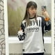 thumbnail image 3 of Camisetas de manga larga vintage Y2K, camisetas casuales de gran tamaño, ropa de calle Harajuku Hip Hop, camiseta de béisbol holgada, top informal unisex, 3 of 6