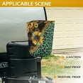 thumbnail image 3 of Yuyamidu Sunflower RV Electric Tongue Jack Cover with Tight Belt Leopard Print Camper Travel Trailer Jack Cover RV Accessories Outdoor Protective Electric Jack Dust Covers, 3 of 7