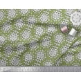 thumbnail image 3 of Soimoi Georgette Viscose Fabric Leaves & Floral Block Print Sewing Fabric Yard 42 Inch Wide, 3 of 3