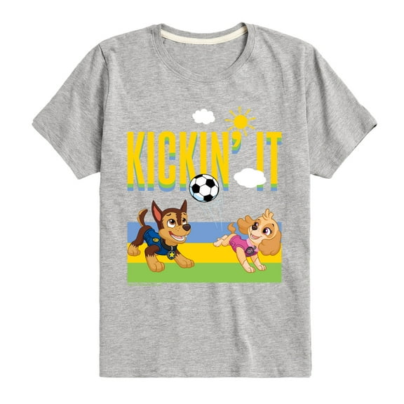 Paw Patrol - Kickin It - Toddler & Youth Short Sleeve Graphic T-Shirt