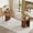 2-WALNUT, variant on 43-95" Oval Extendable Dining Table, Fluted Mid-Century Modern Kitchen Table with Storage, Wood