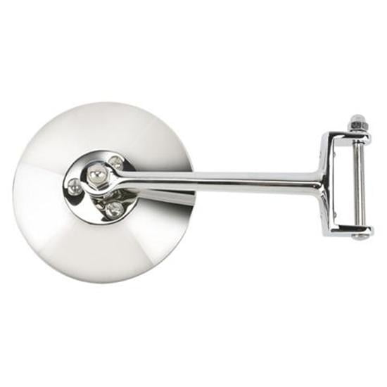 Speedway Motors1928-31 Ford Model A Closed-Car Outside Rear View Mirror - 0.234" O.D. - Vintage Style - Chrome - Adjustable - Fits Left and Right Sides