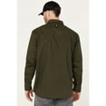 thumbnail image 4 of Hawx Work Gear Men's Long Sleeve Snap Work Shirt - HF18W4-OLV Medium, 4 of 4