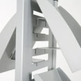 thumbnail image 4 of M&T Displays Heavy Duty Literature Rack with 8 pcs. Steel Shelf and Rotating Base Magazine Holder Brochure Display Stand Catalog Leaflet for Fair Conference (Gray 8.5x11 A4), 4 of 6